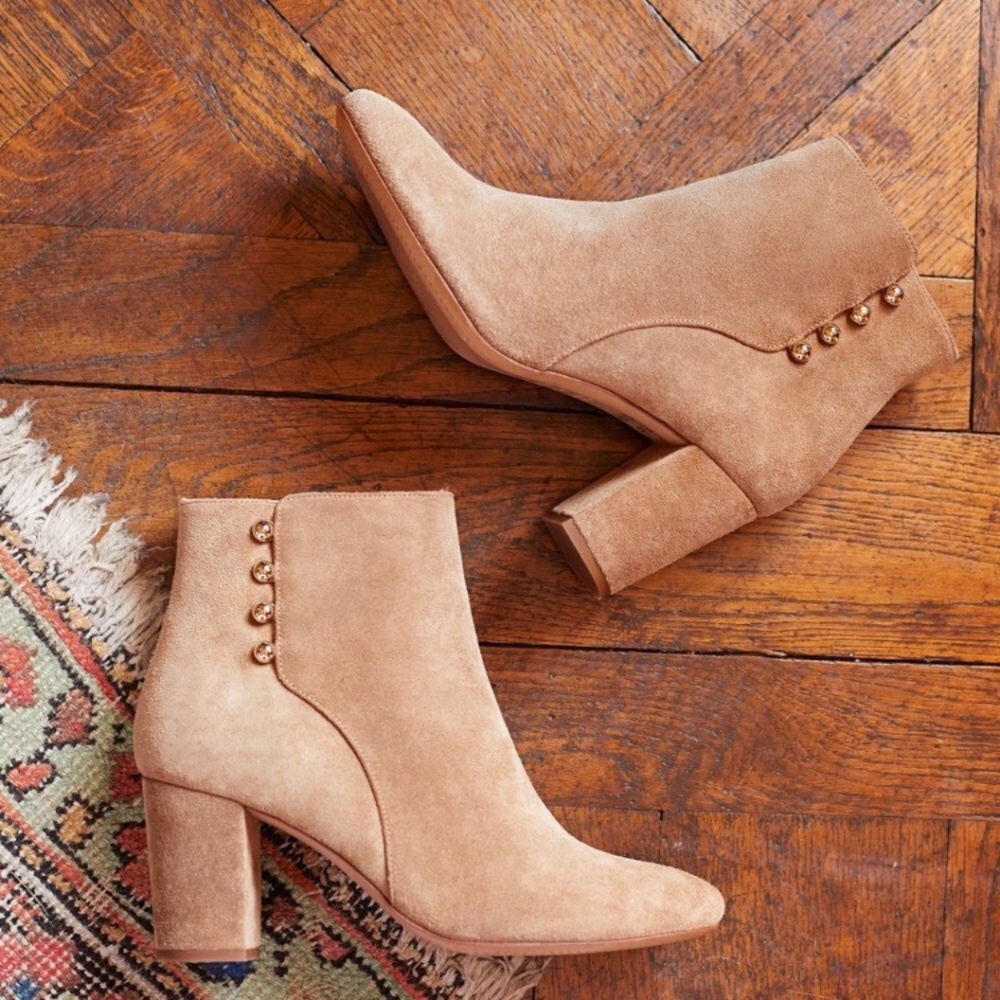 Sezane Paula Suede Boots Size 38